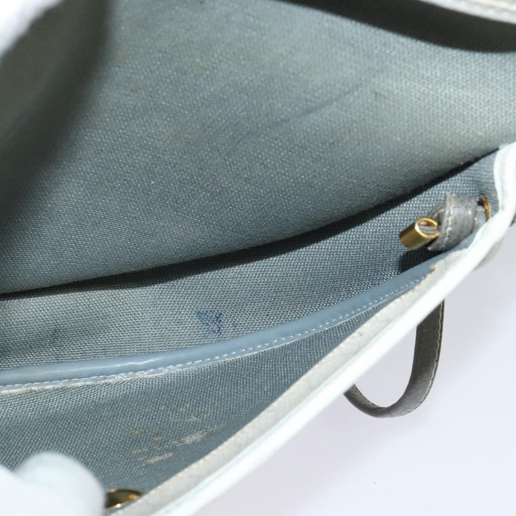 Christian Dior Vintage Honeycomb Shoulder Bag Canvas White Canvas Shoulder Bag Bag (Pre-Owned)
