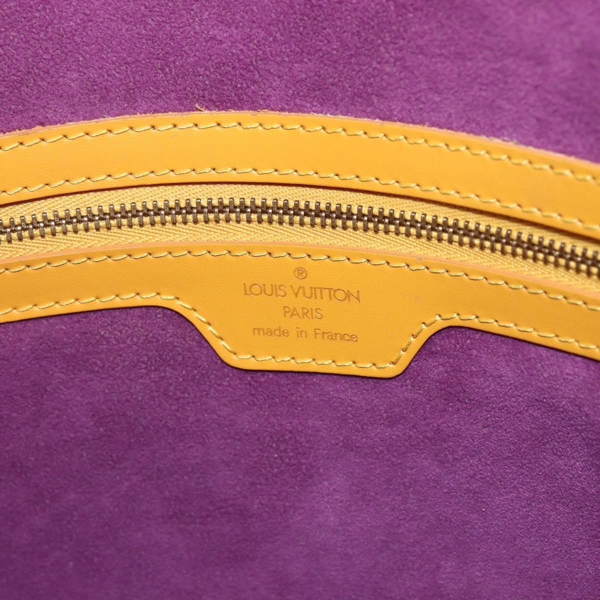 Louis Vuitton Lussac Handbag Epi Leather Yellow Leather Shoulder Bag