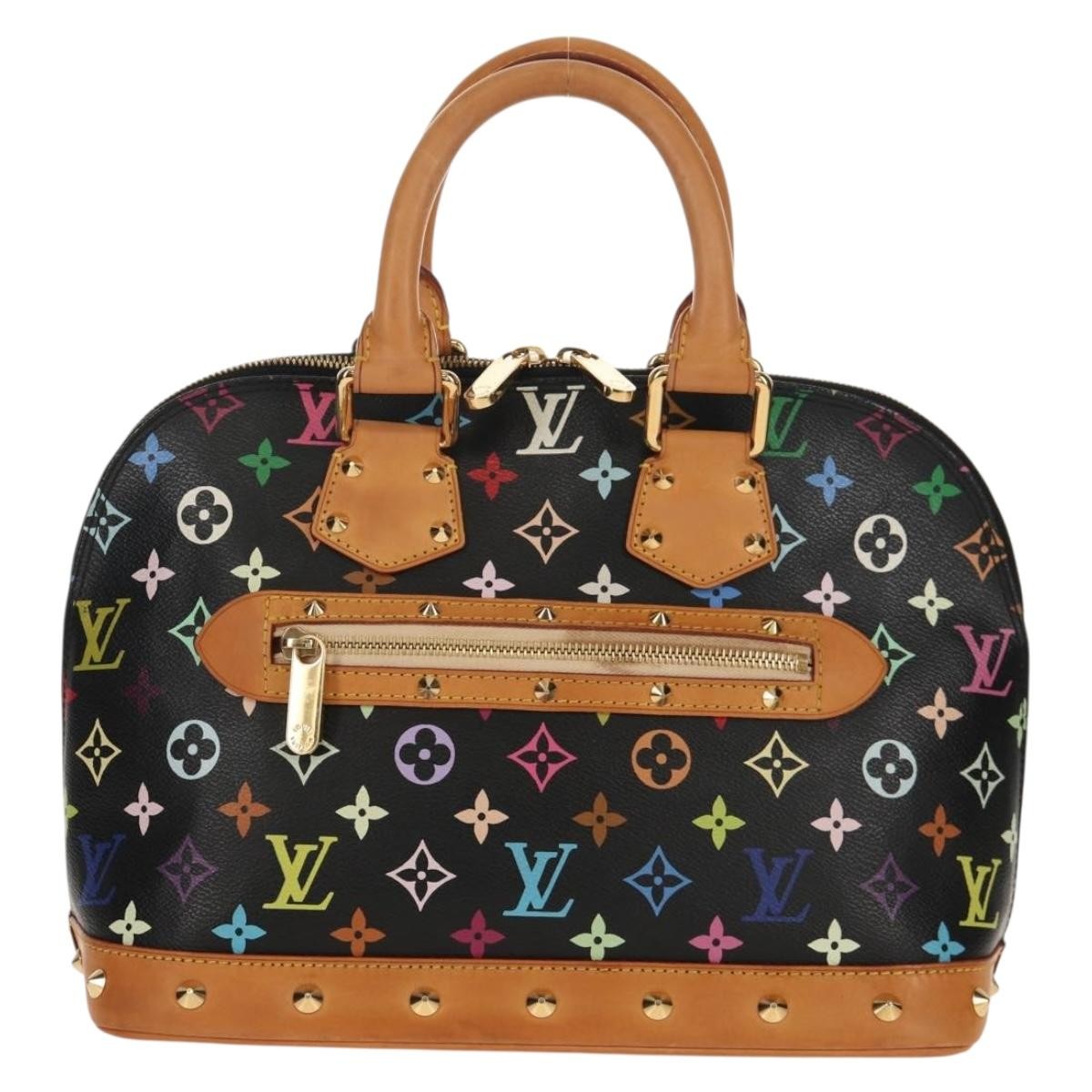 Louis Vuitton Alma Handbag Monogram Multicolor Multicolour Canvas Handbag