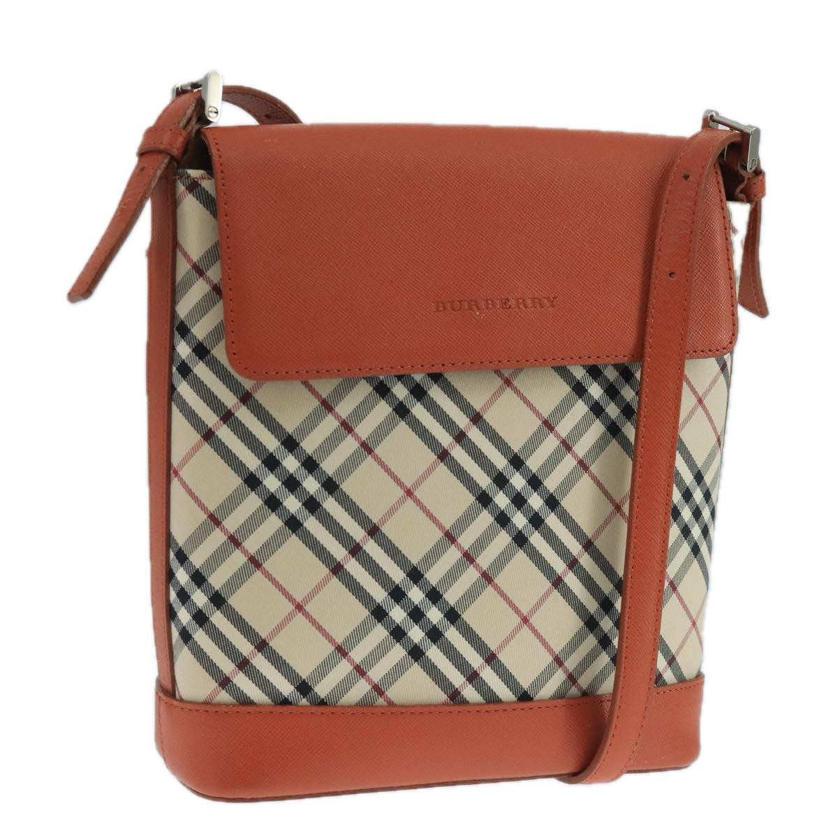 Burberry Nova Check Shoulder Bag Canvas And Leather Beige Canvas Shoulder Bag
