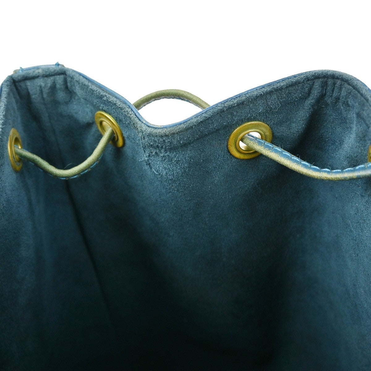 Louis Vuitton Petit Noe Handbag Epi Leather Blue Leather Shoulder Bag