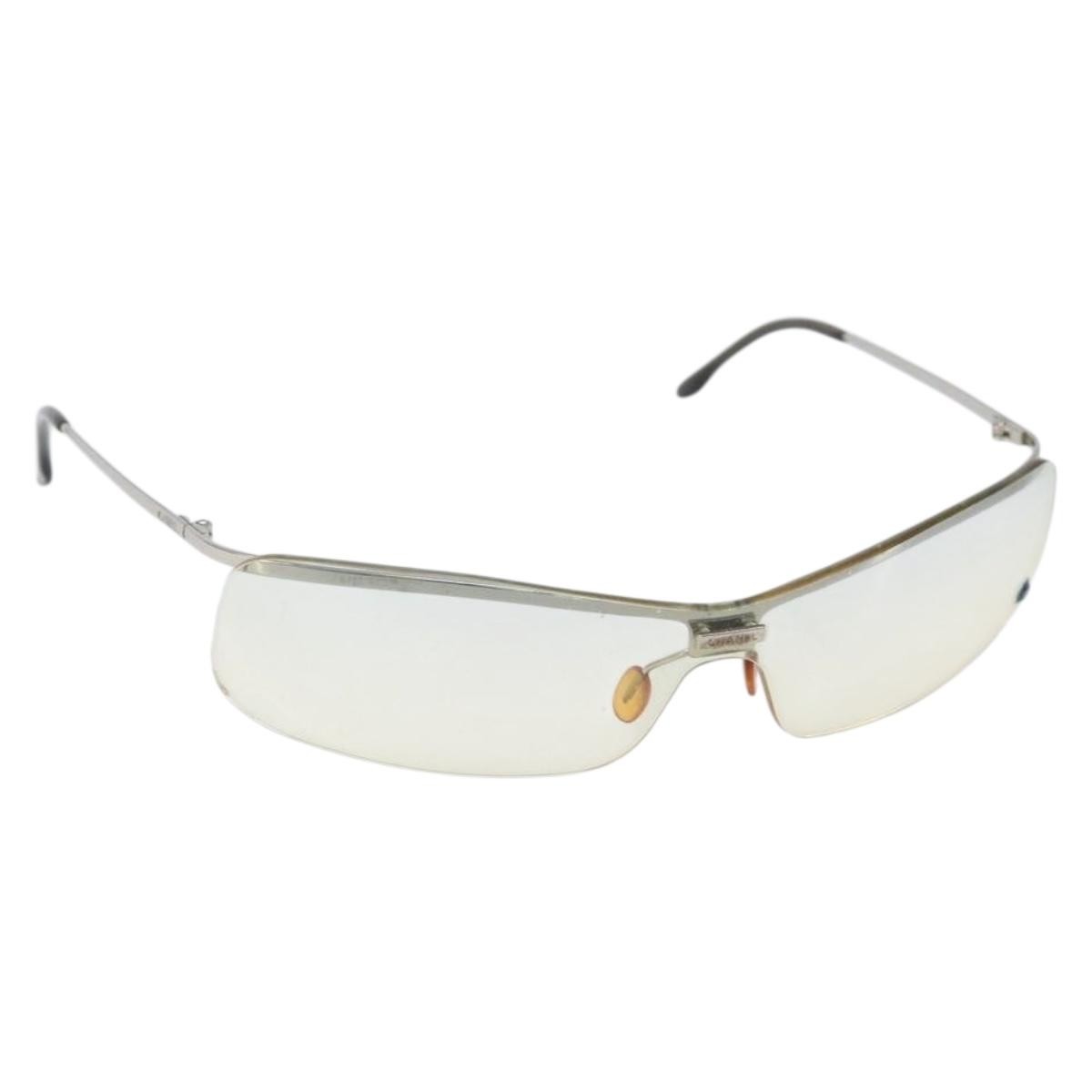 Chanel Logo Cc Sunglasses Metal Silver Metal Sunglasse Accessory