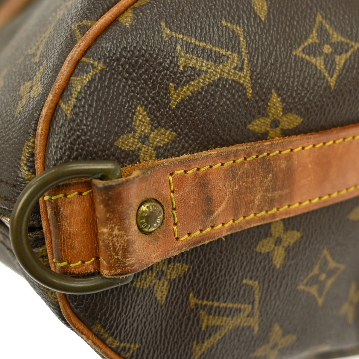 Louis Vuitton Keepall Bandouliere Bag Monogram Canvas Brown Canvas Travel Bag