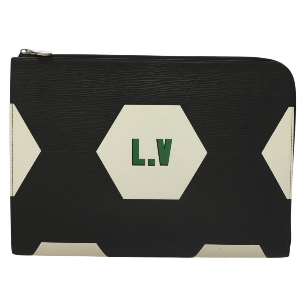 Louis Vuitton Pochette Jour Limited Edition Fifa World Cup Epi Leather Black Leather Clutche & Pouche Bag