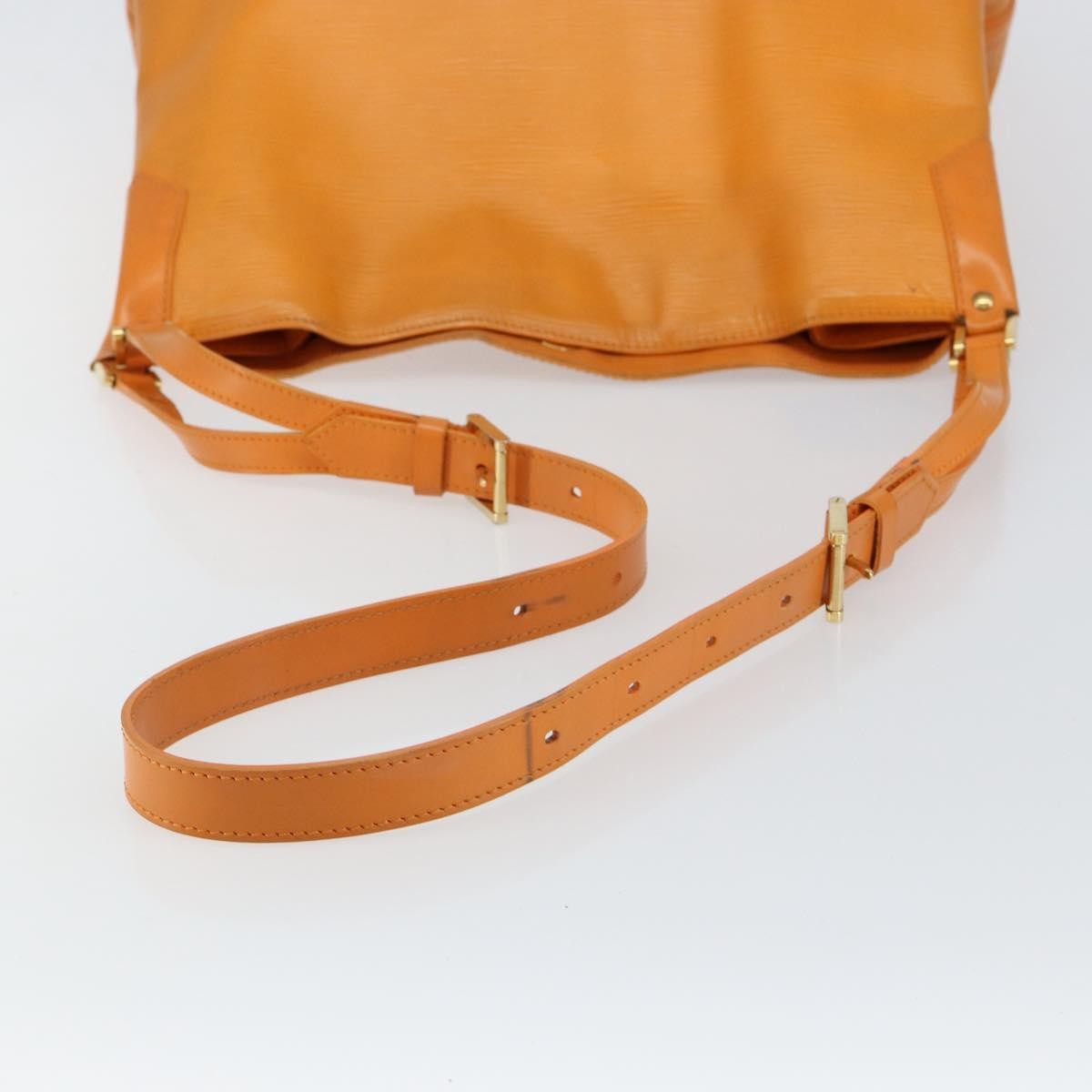 Louis Vuitton Mandara Handbag Epi Leather Orange Leather Shoulder Bag