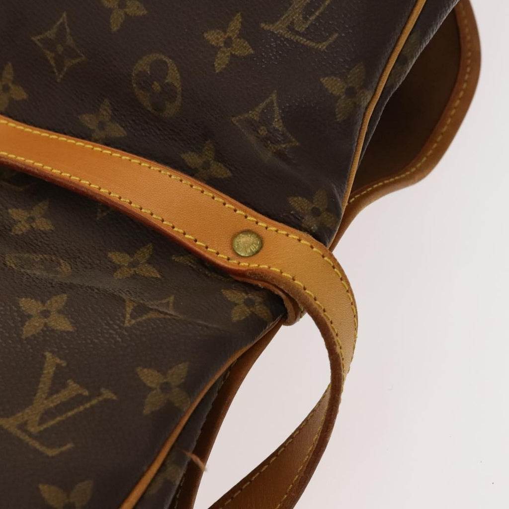 Louis Vuitton Saumur Handbag Monogram Canvas Brown Canvas Shoulder Bag
