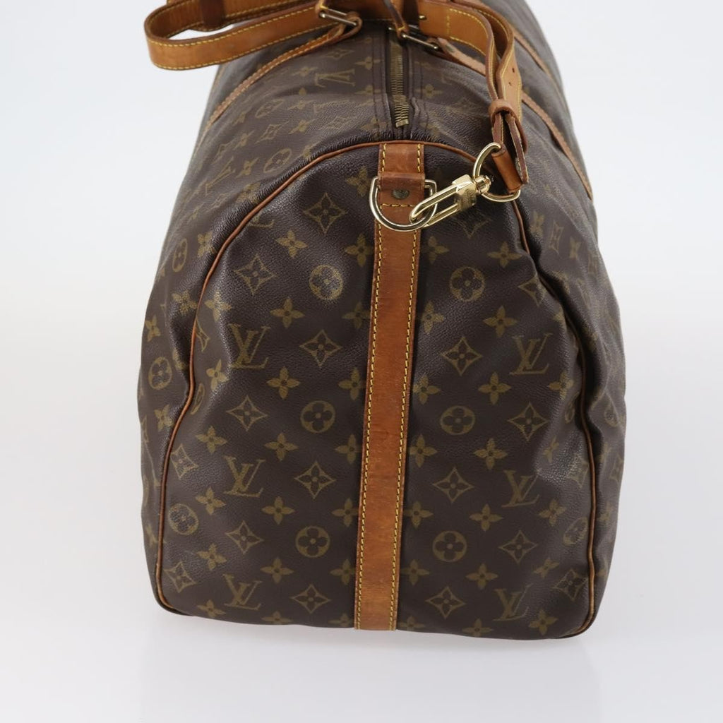 Louis Vuitton Keepall Bandouliere Bag Monogram Canvas Brown Canvas Travel Bag