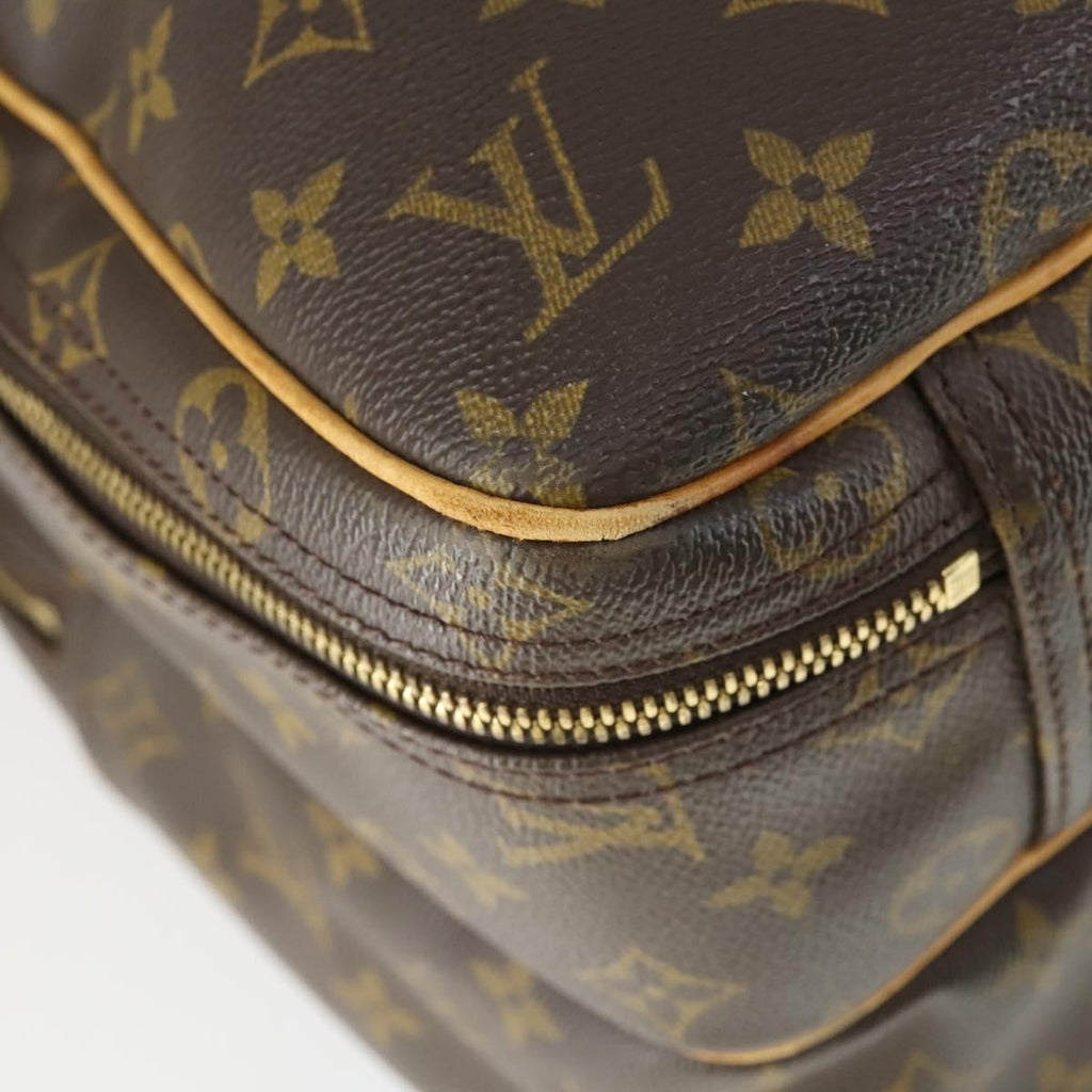 Louis Vuitton Alize Bag Monogram Canvas Brown Canvas Travel Bag