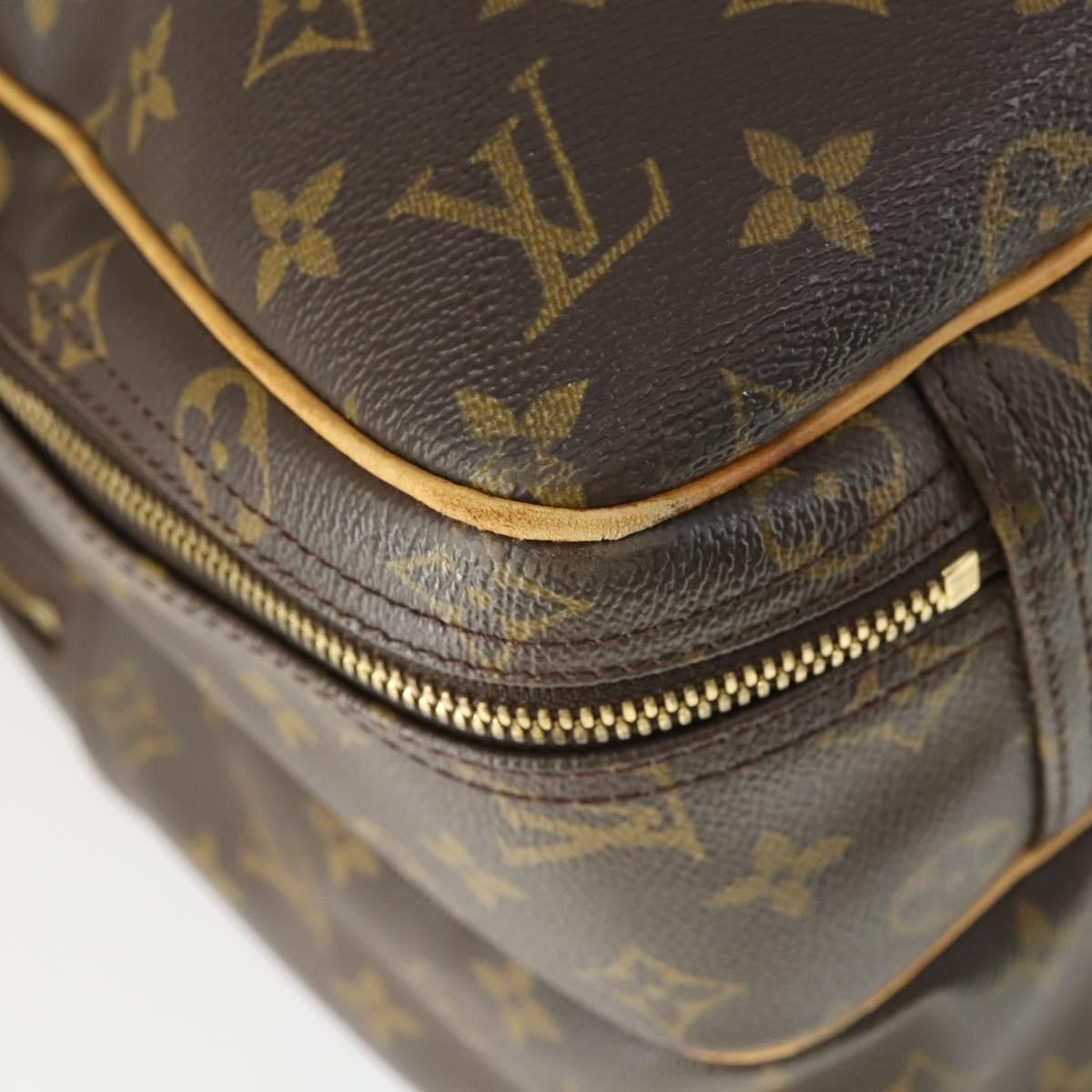 Louis Vuitton Alize Bag Monogram Canvas Brown Canvas Travel Bag