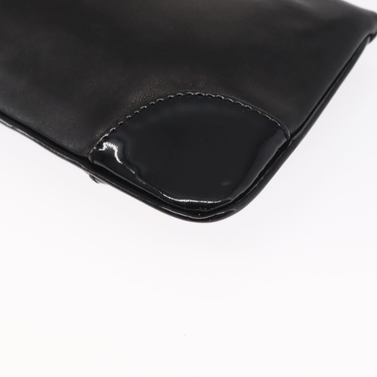 Chanel Camellia Clutch Bag Leather Black Leather Clutche & Pouche Bag