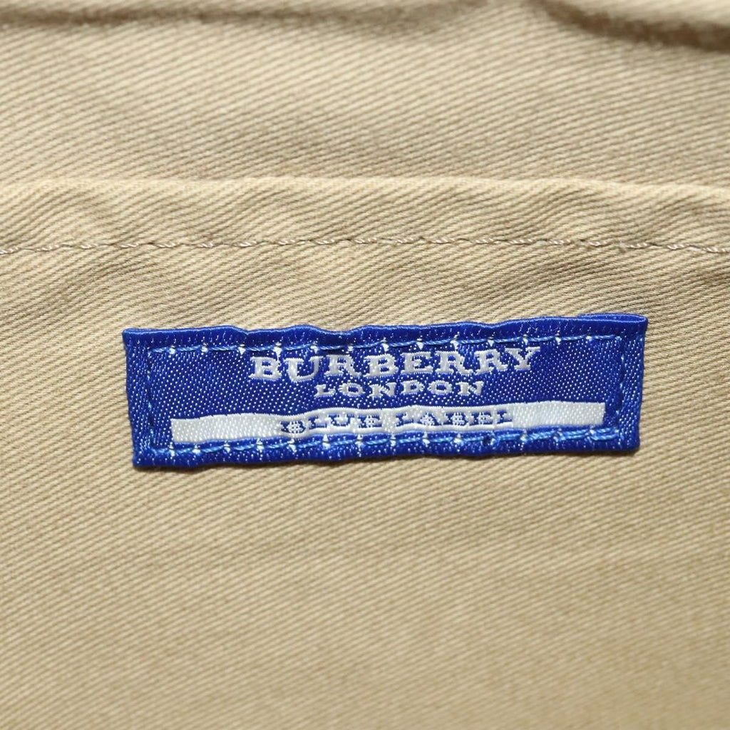 Burberry Waist Bag Vintage Check Canvas Blue Canvas Shoulder Bag