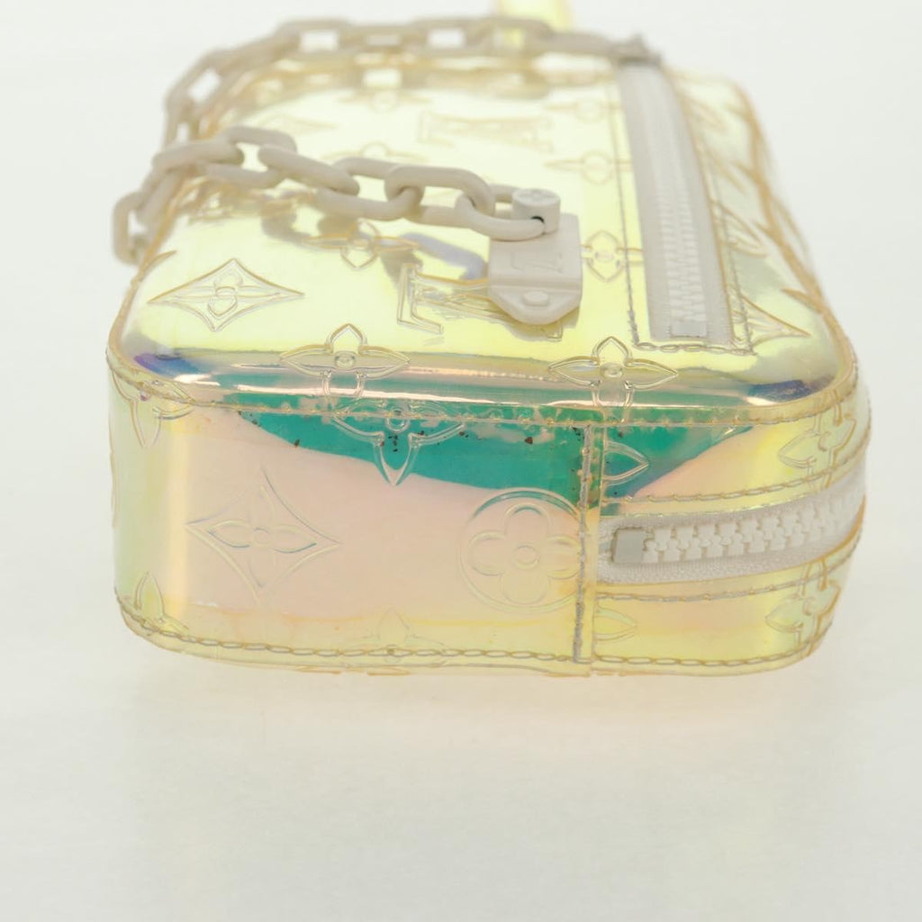 Louis Vuitton Pochette Volga Limited Edition Monogram Prism Pvc Silver Pvc Clutche & Pouche Bag