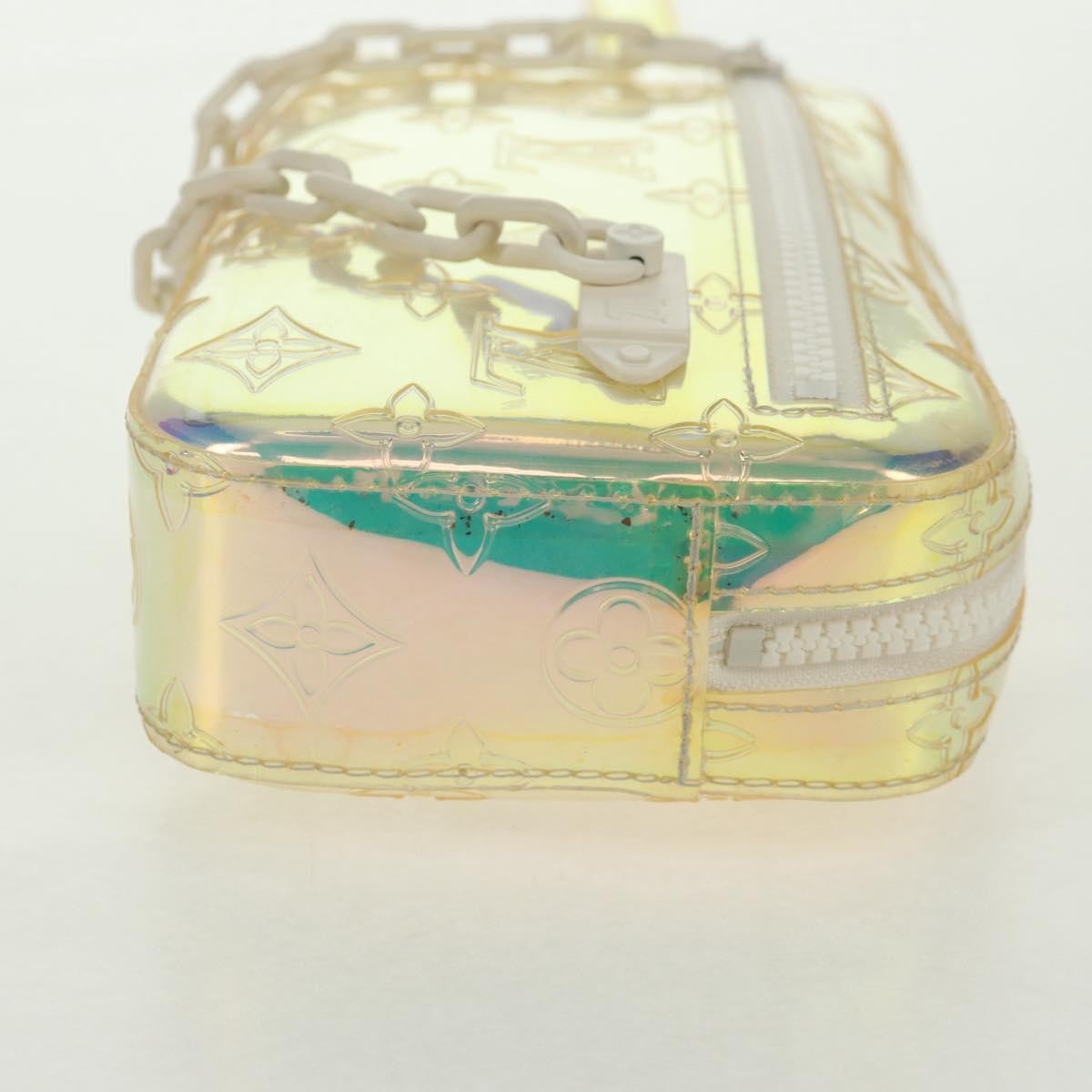 Louis Vuitton Pochette Volga Limited Edition Monogram Prism Pvc Silver Pvc Clutche & Pouche Bag