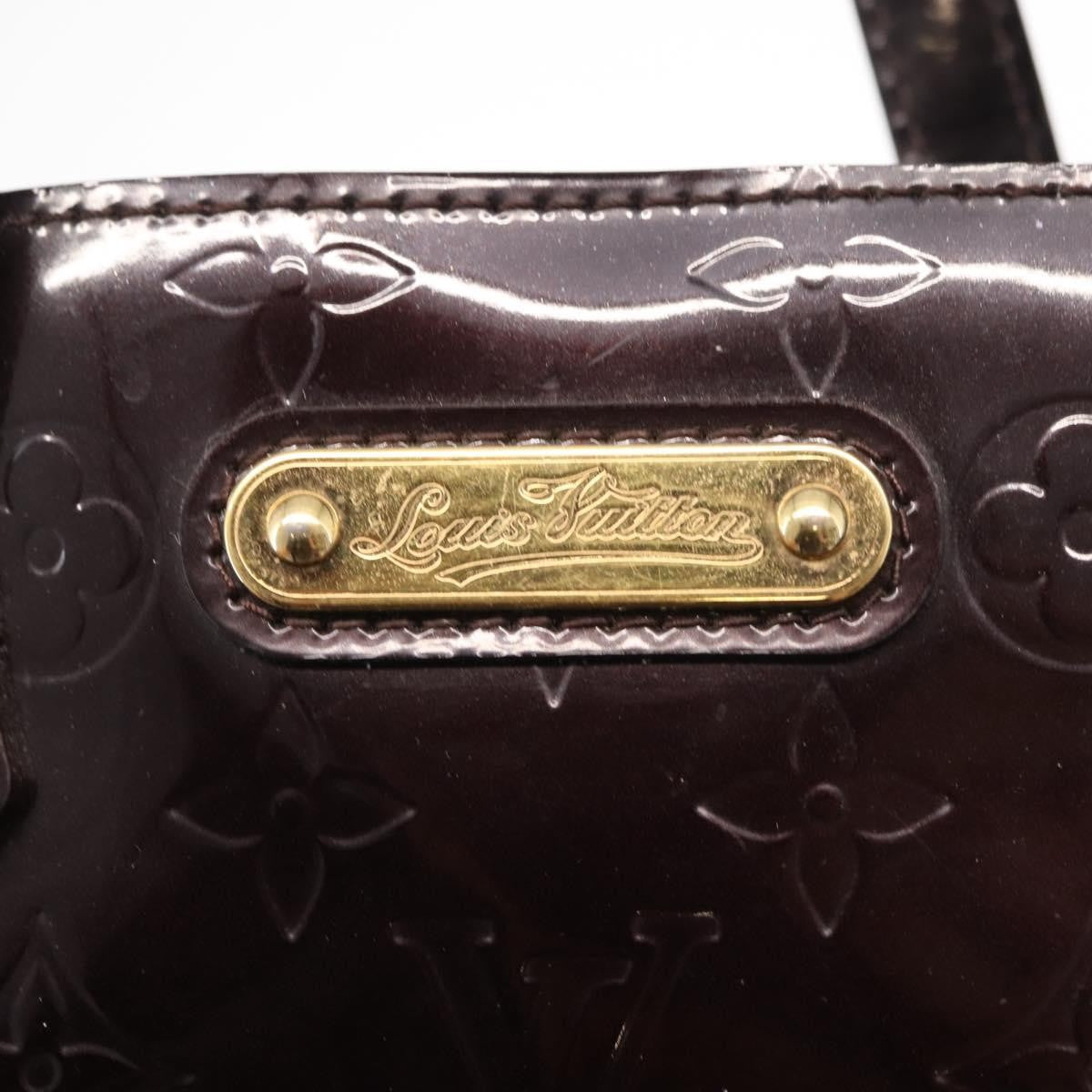 Louis Vuitton Wilshire Handbag Monogram Vernis Burgundy Patent_Leather Handbag