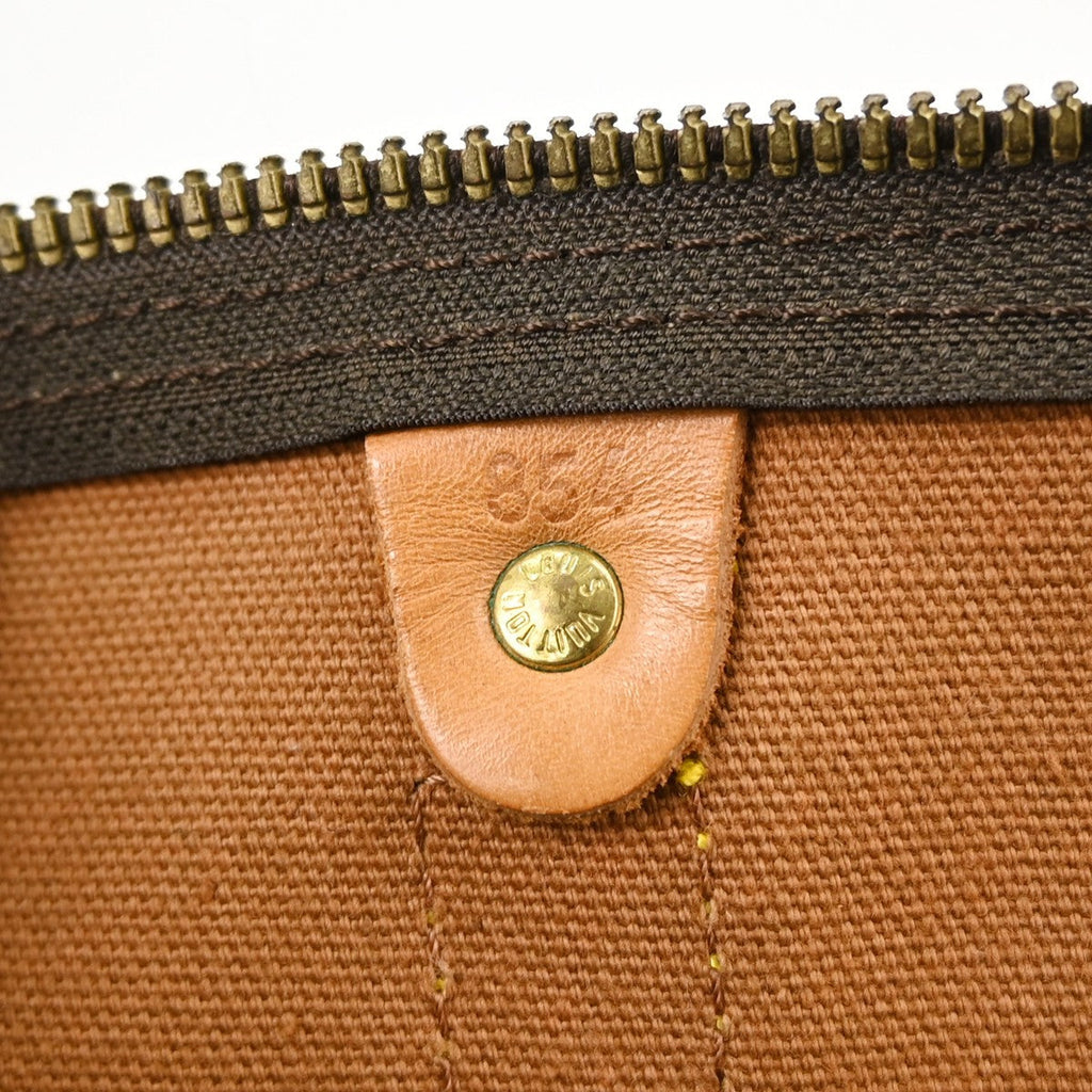 Louis Vuitton Keepall Bag Monogram Canvas Brown Canvas Travel Bag