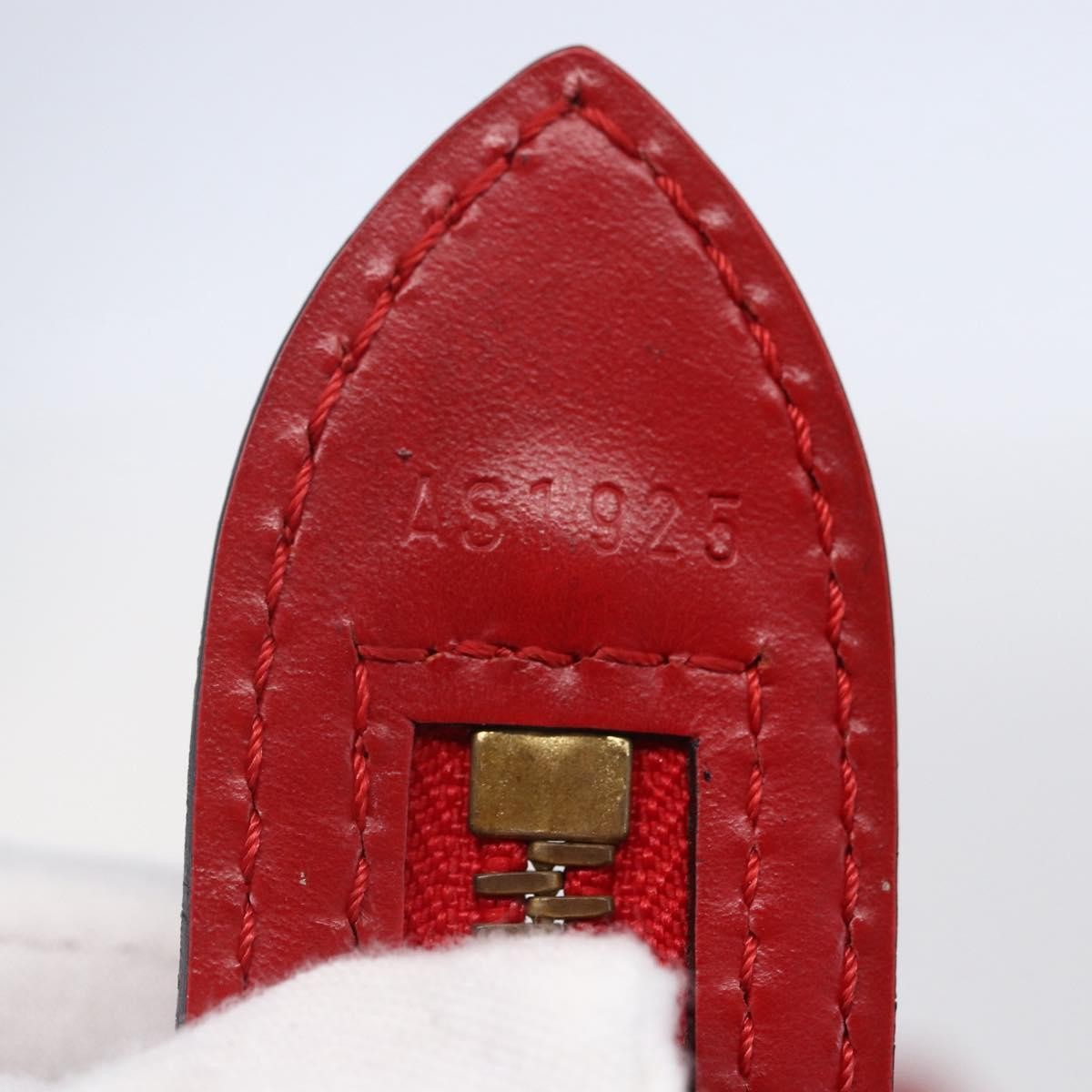Louis Vuitton Saint Jacques Handbag Epi Leather Red Leather Shoulder Bag