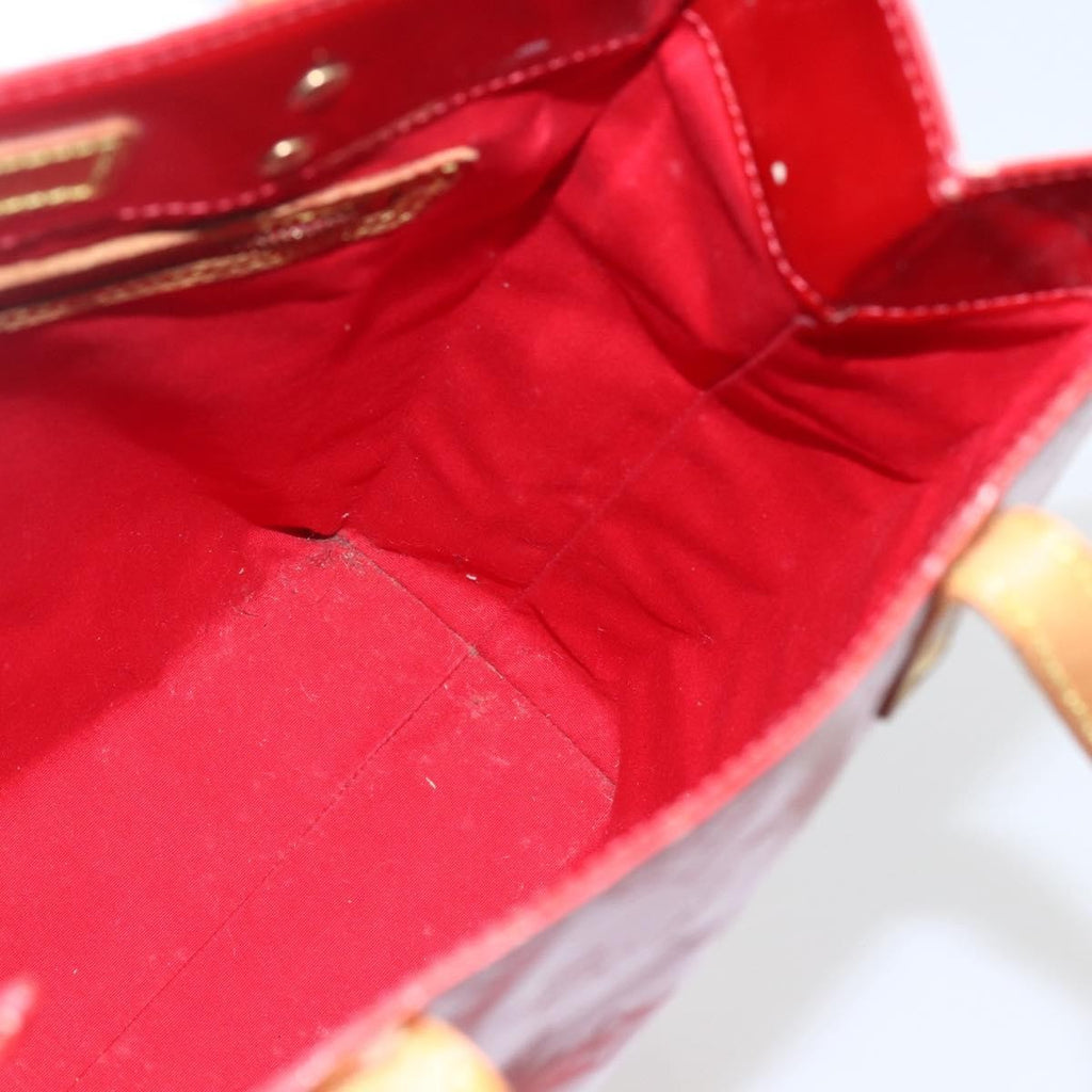 Louis Vuitton Reade Handbag Monogram Vernis Red Patent_Leather Handbag