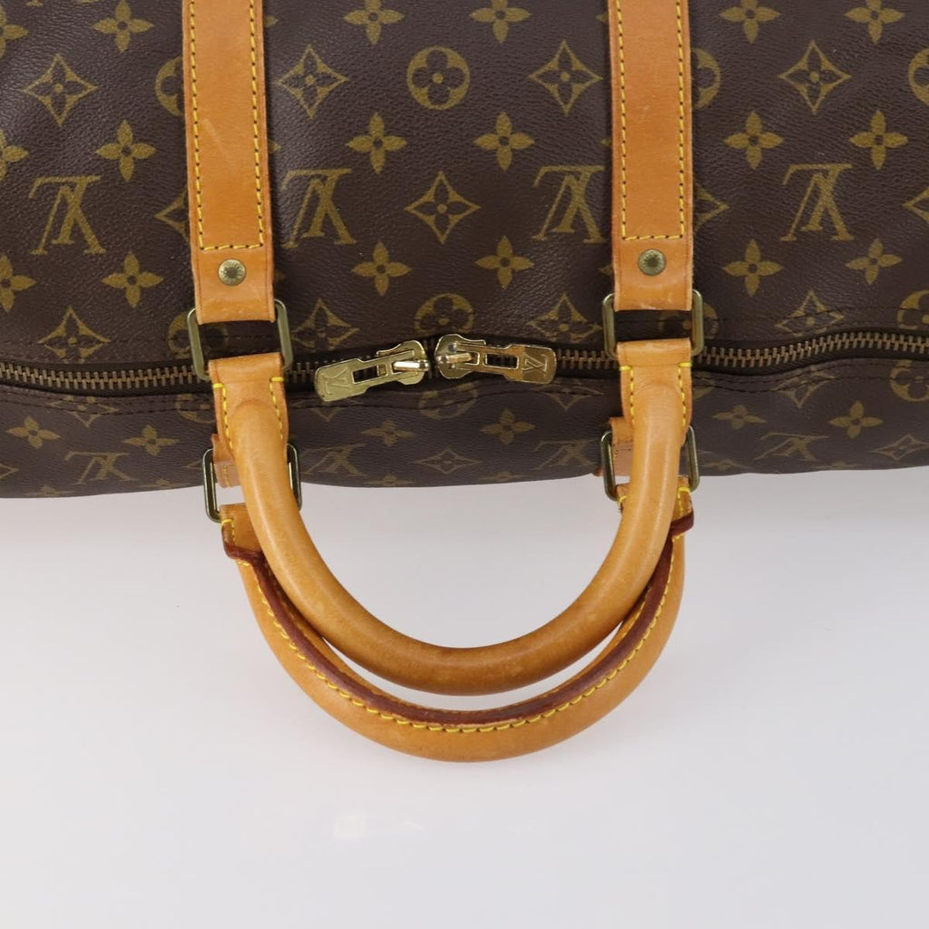 Louis Vuitton Keepall Bag Monogram Canvas Brown Canvas Travel Bag