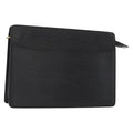 Louis Vuitton Pochette Homme Epi Leather Black Leather Clutche & Pouche Bag