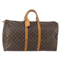 Louis Vuitton Keepall Bag Monogram Canvas Brown Canvas Travel Bag