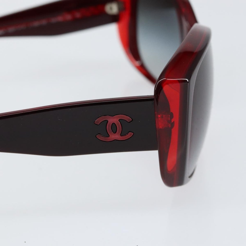 Chanel Logo Cc Sunglasses Plastic Red Plastic Sunglasse Accessory