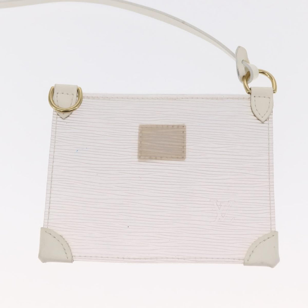 Louis Vuitton Plage Lagoon Bay Handbag Vinyl Epi Leather White Leather Handbag
