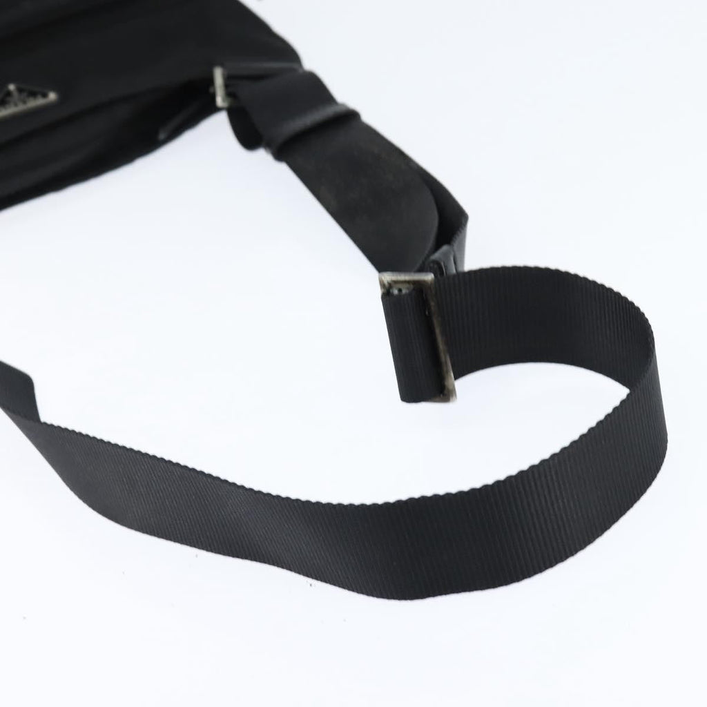 Prada Front Pocket Messenger Bag Tessuto Black Nylon Shoulder Bag Bag