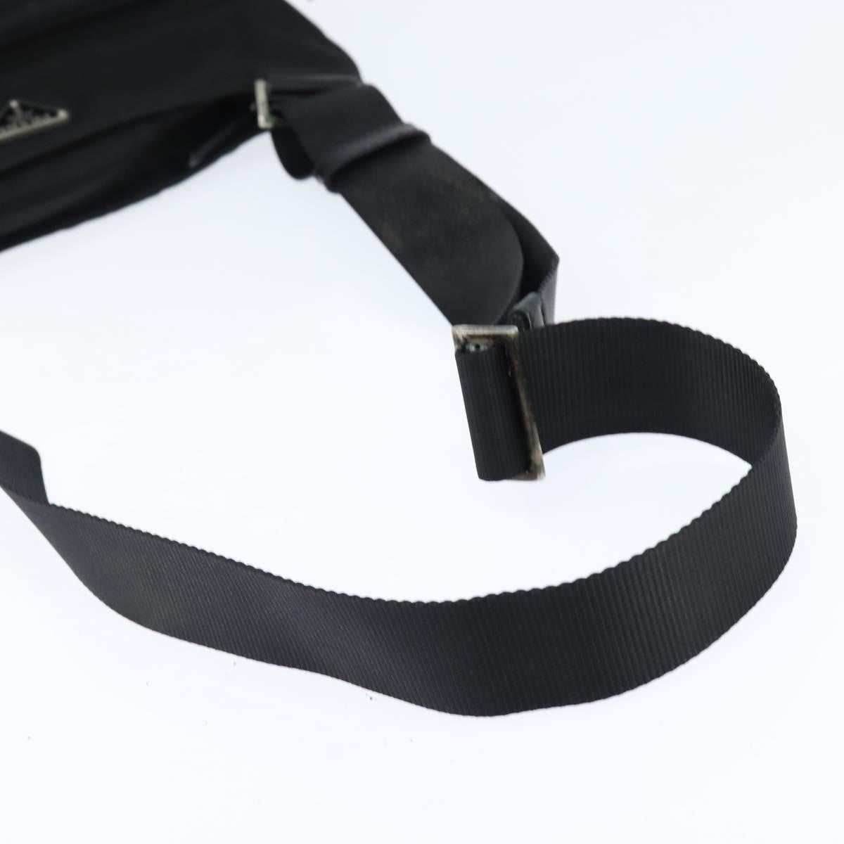 Prada Front Pocket Messenger Bag Tessuto Black Nylon Shoulder Bag Bag