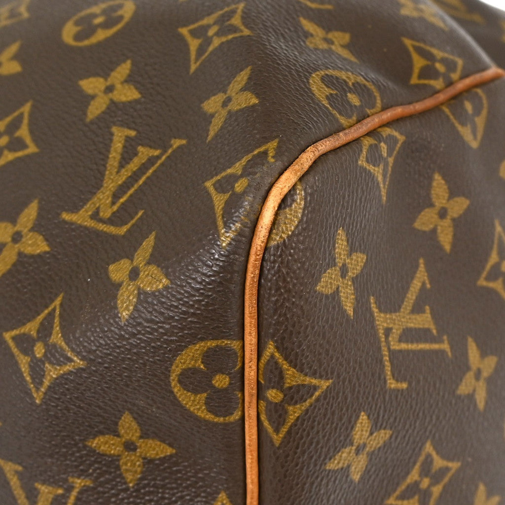 Louis Vuitton Keepall Bag Monogram Canvas Brown Canvas Travel Bag