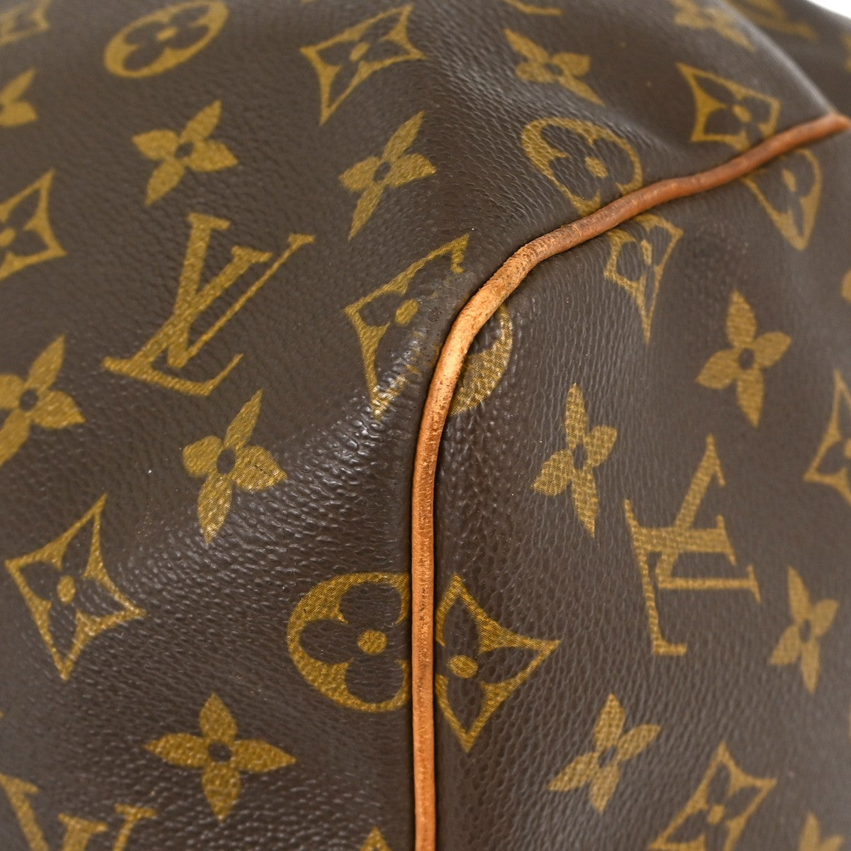 Louis Vuitton Keepall Bag Monogram Canvas Brown Canvas Travel Bag