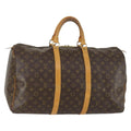 Louis Vuitton Keepall Bag Monogram Canvas Brown Canvas Travel Bag