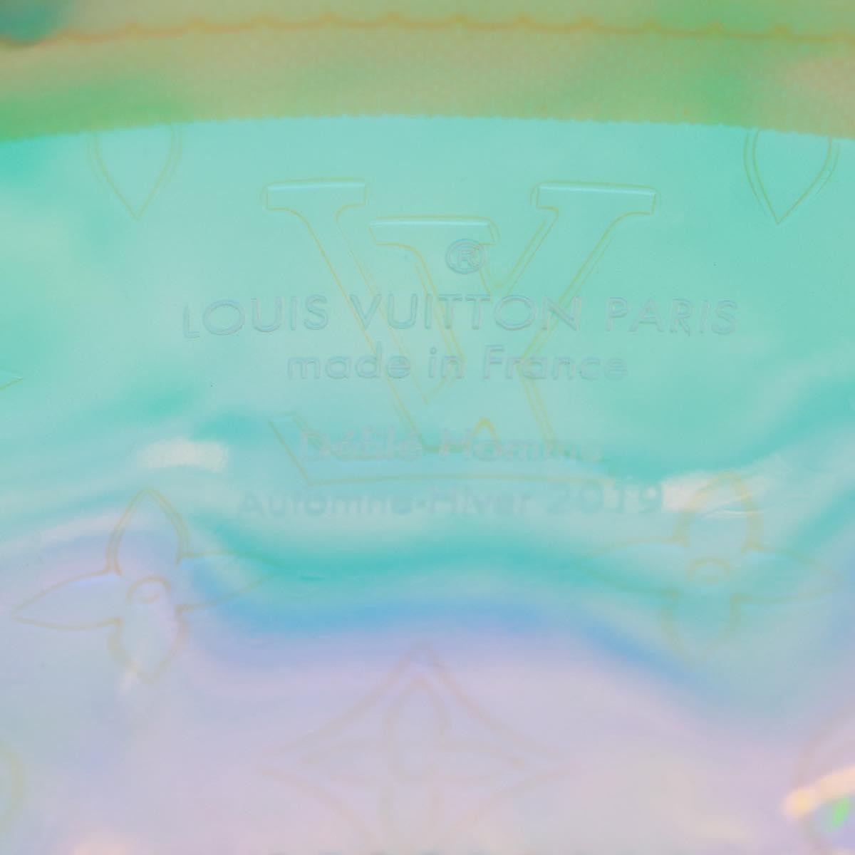 Louis Vuitton Pochette Volga Limited Edition Monogram Prism Pvc Silver Pvc Clutche & Pouche Bag