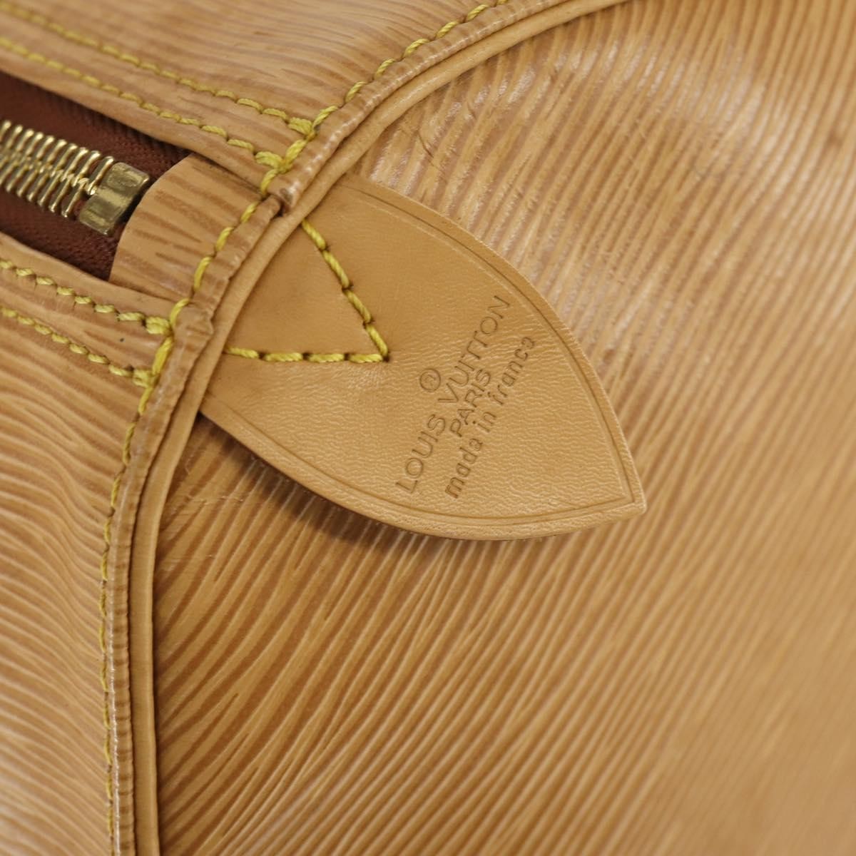 Louis Vuitton Keepall Bag Epi Leather Beige Leather Travel Bag