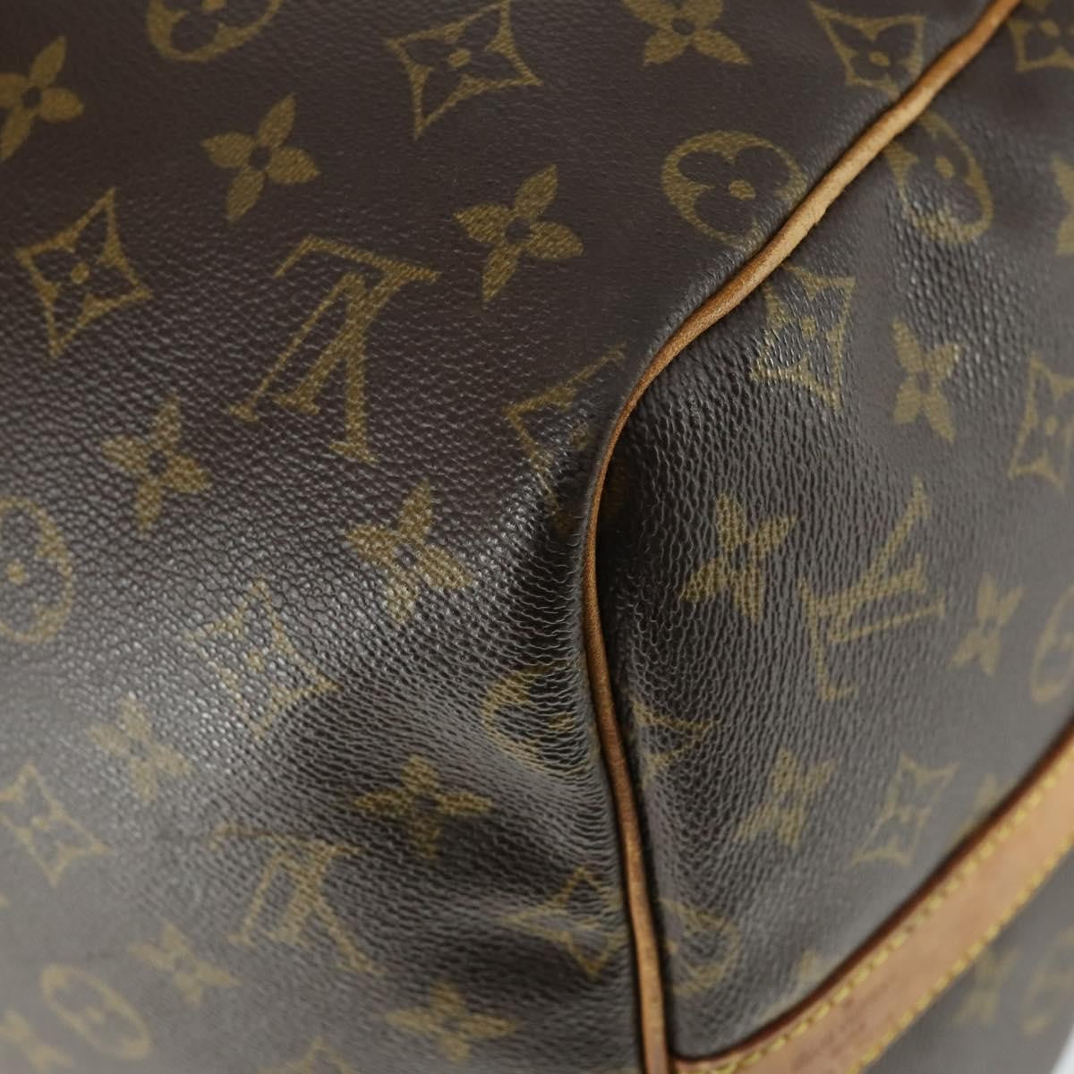 Louis Vuitton Keepall Bandouliere Bag Monogram Canvas Brown Canvas Travel Bag