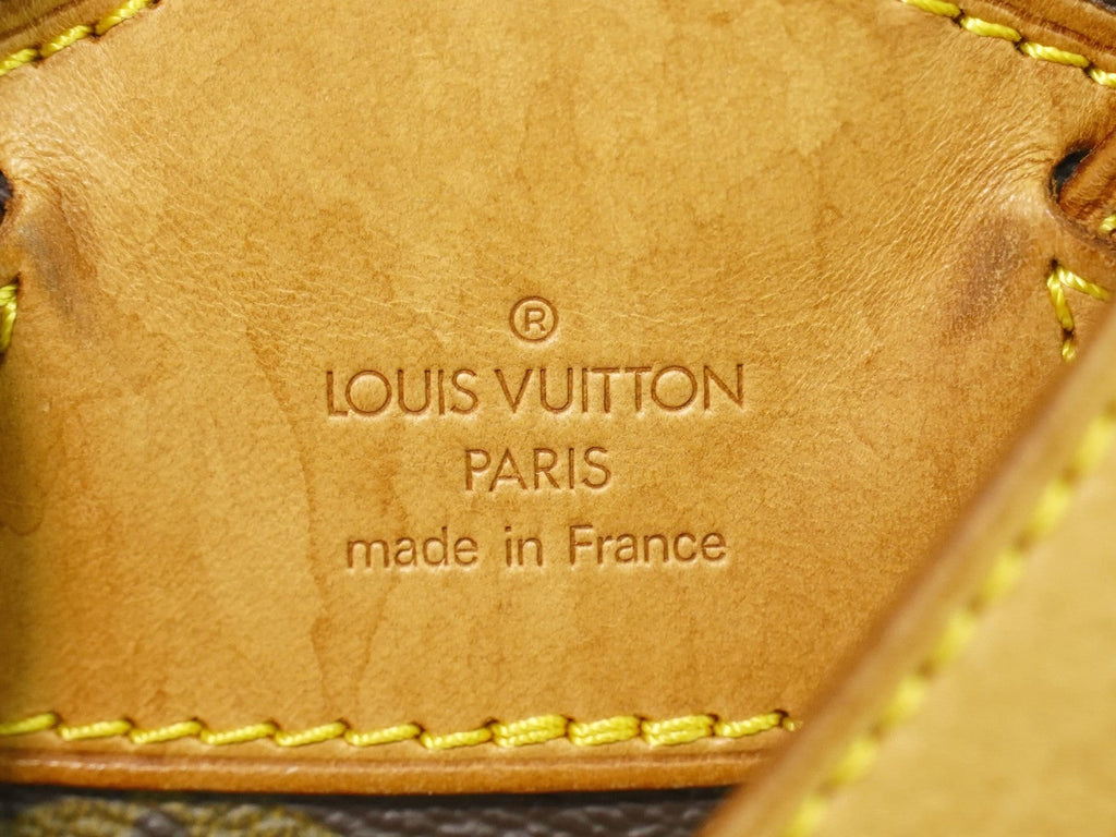 Louis Vuitton Vintage Montsouris Backpack Monogram Canvas Brown Canvas Backpack Bag