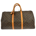 Louis Vuitton Keepall Bag Monogram Canvas Brown Canvas Travel Bag