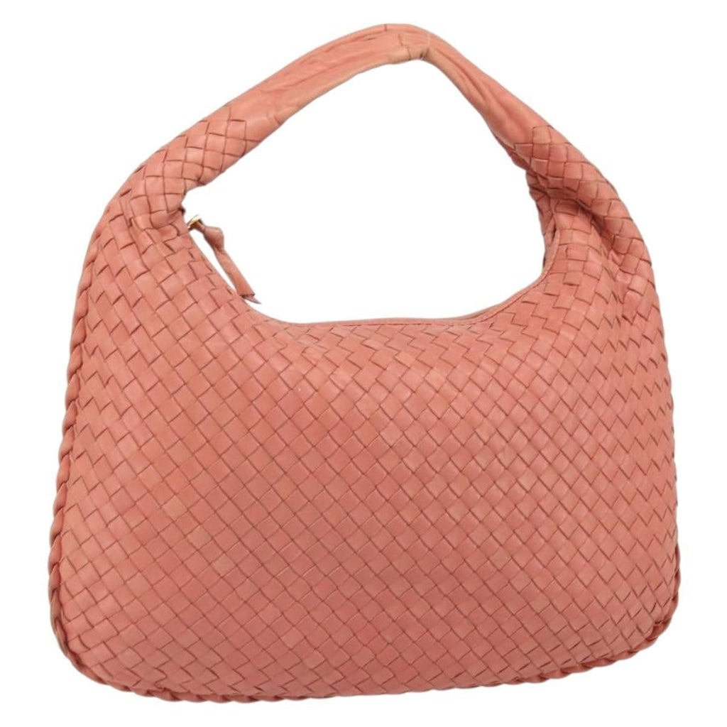 Bottega Veneta Veneta Hobo Intrecciato Nappa Pink Leather Handbag