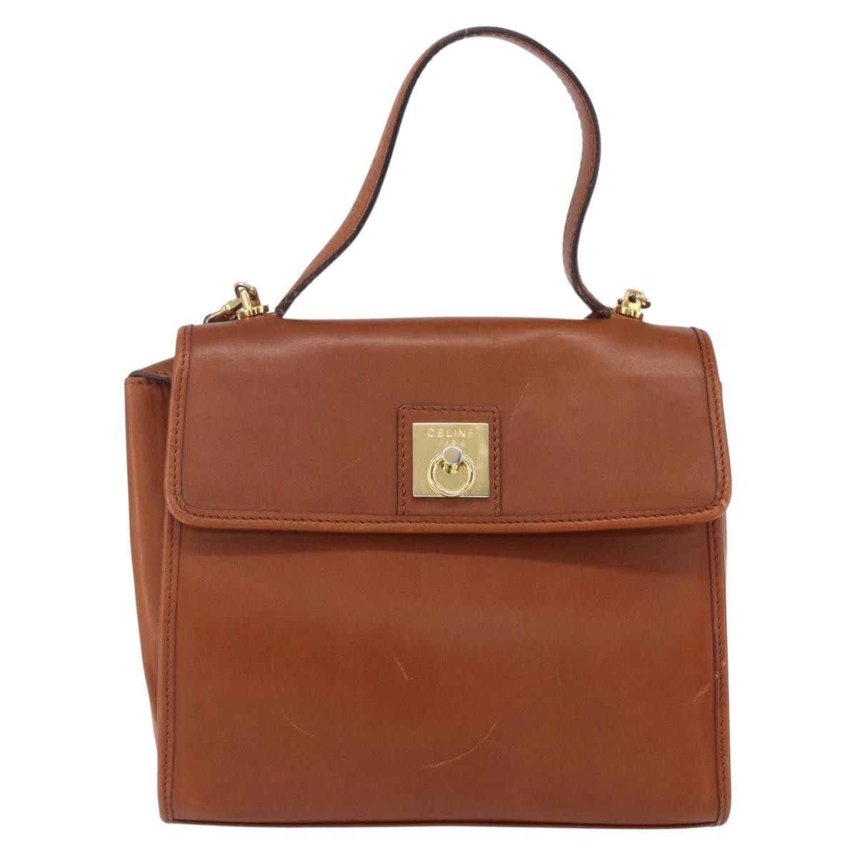 Celine Handbag Leather Brown Leather Handbag