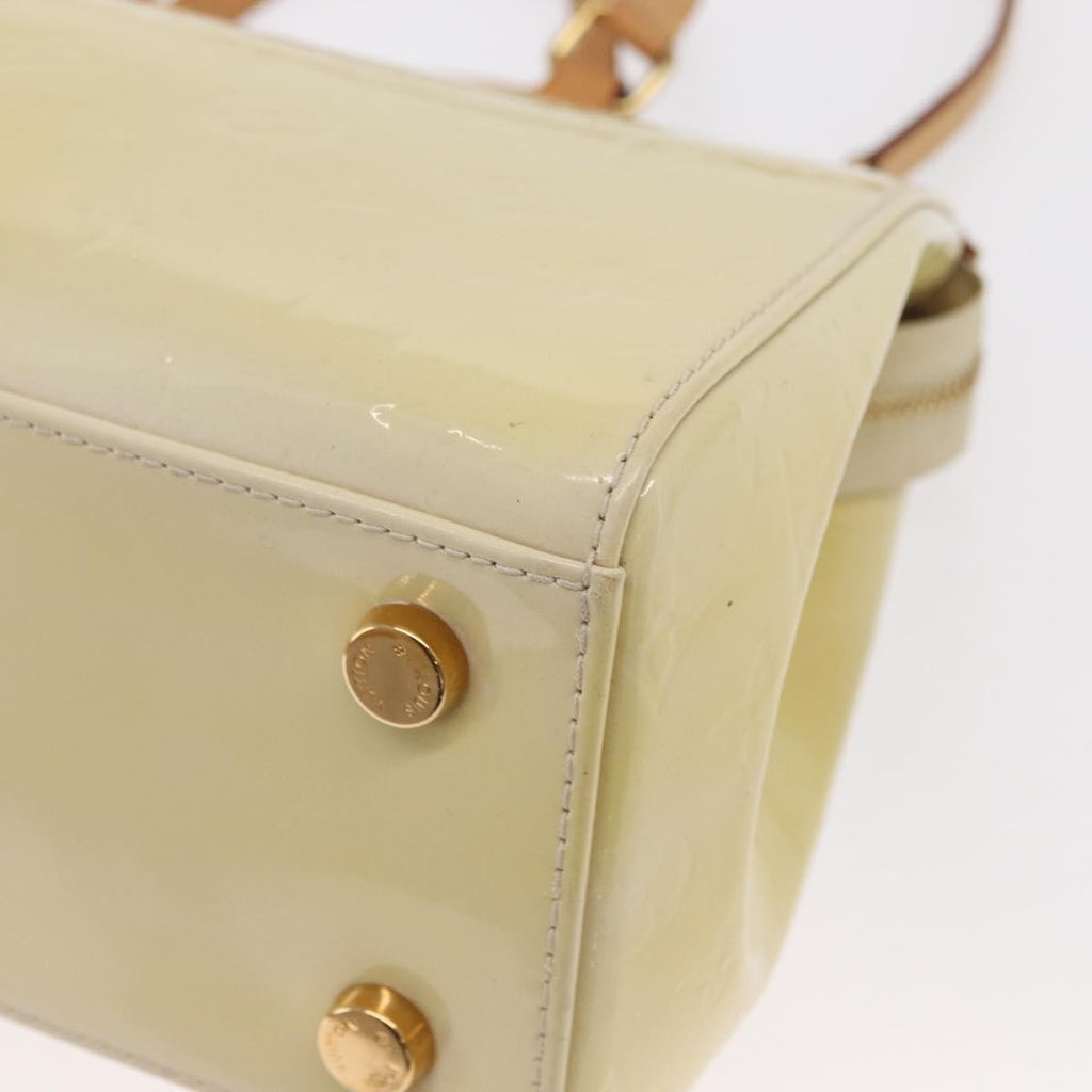 Louis Vuitton Brea Handbag Monogram Vernis Beige Patent_Leather Handbag
