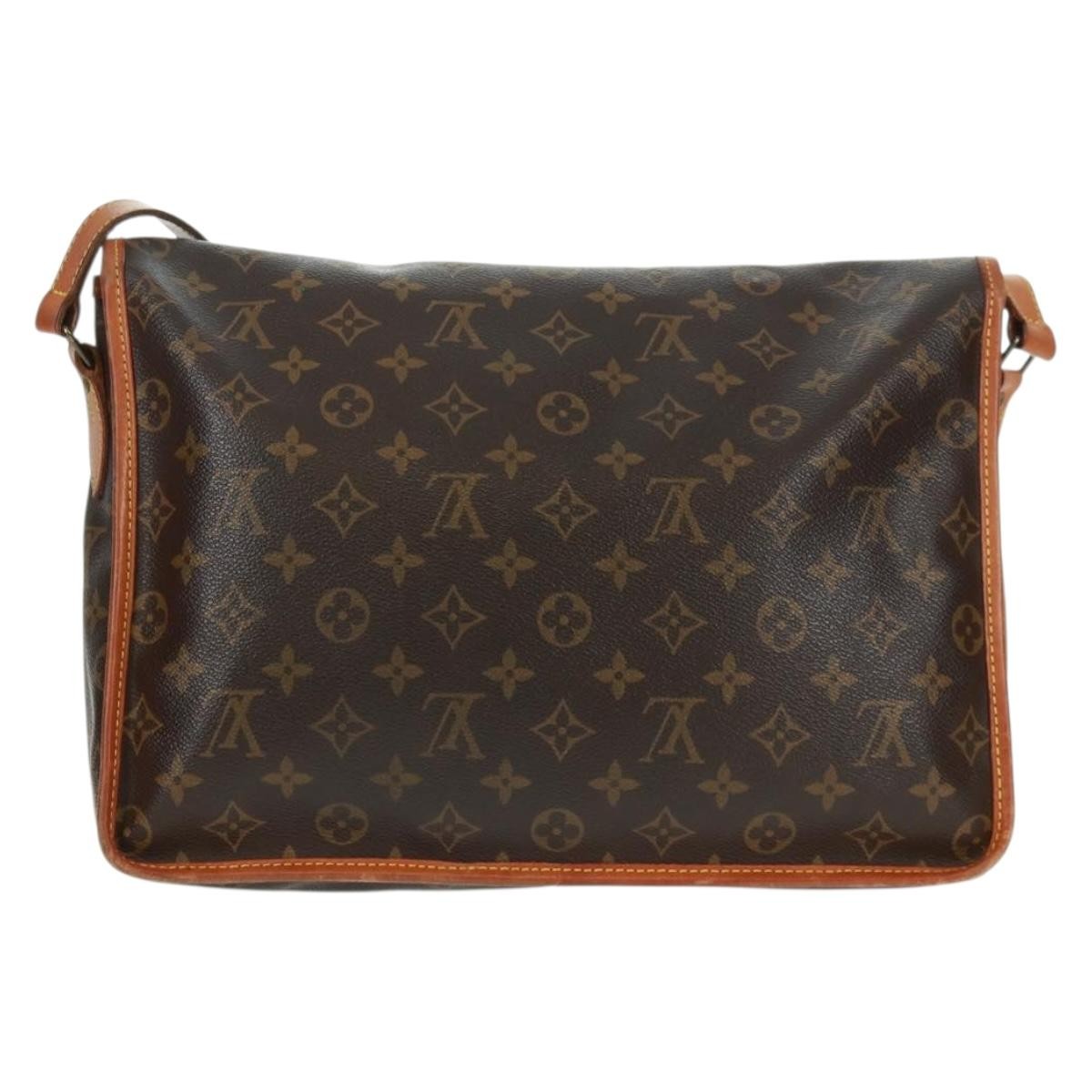 Louis Vuitton Sac Gibeciere Messenger Bag Monogram Canvas Brown Canvas Shoulder Bag