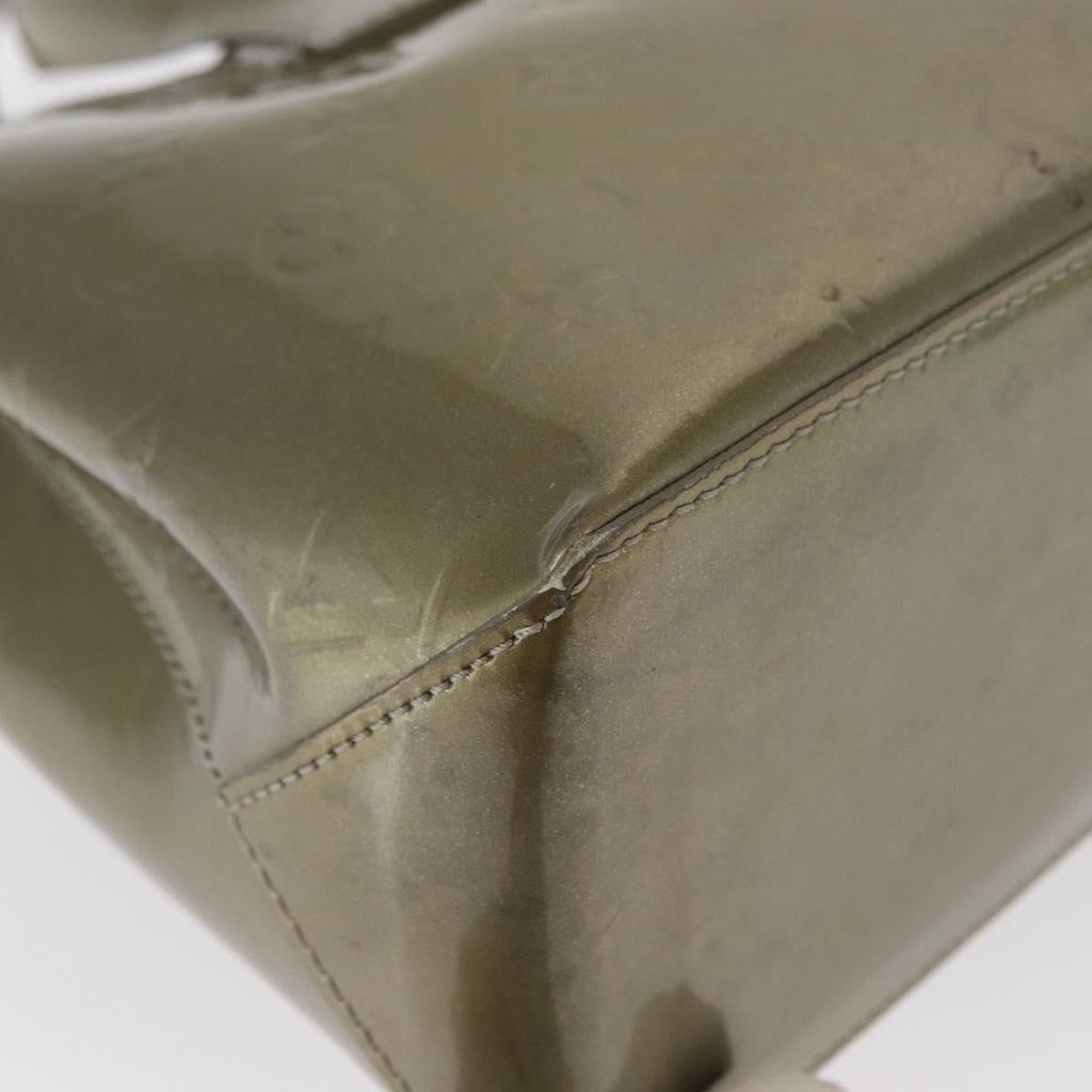 Louis Vuitton Wilshire Handbag Monogram Vernis Gray Patent_Leather Tote Bag