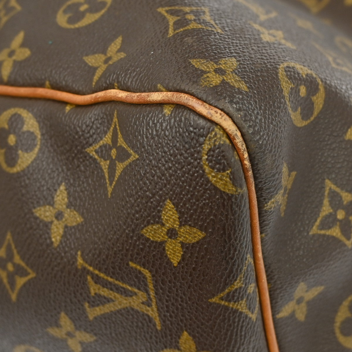 Louis Vuitton Keepall Bag Monogram Canvas Brown Canvas Travel Bag