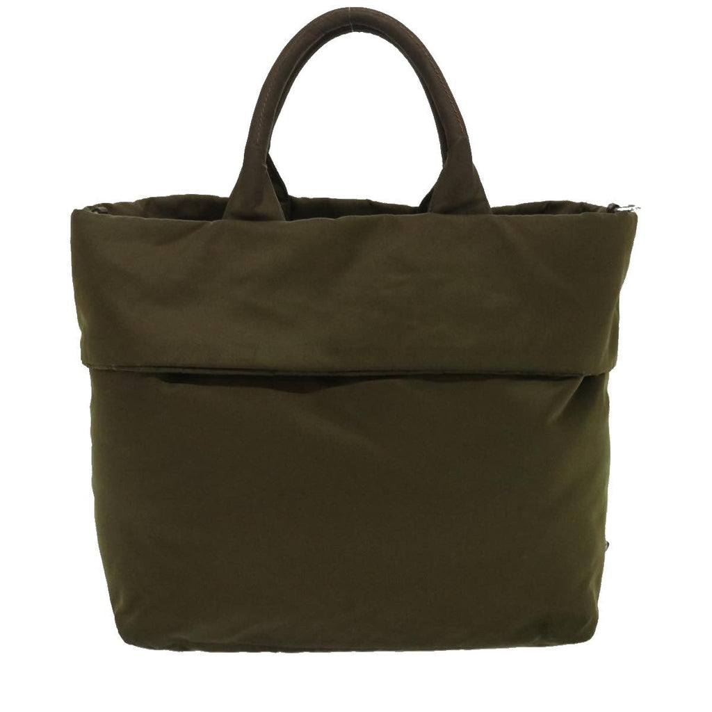 Prada Convertible Double Tote Tessuto Khaki Nylon Tote Bag Bag