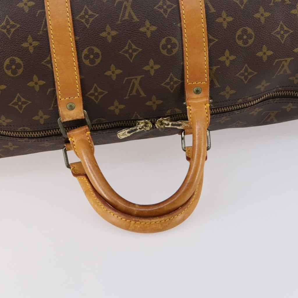 Louis Vuitton Keepall Bag Monogram Canvas Brown Canvas Travel Bag