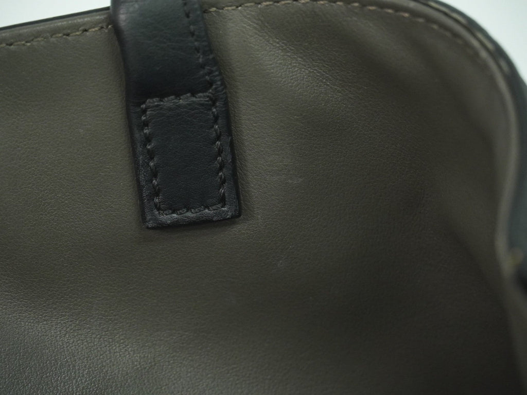 Fendi 2Jours Bag Leather Black Leather Handbag