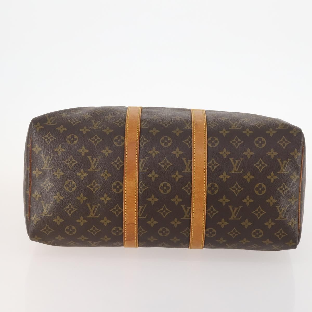 Louis Vuitton Keepall Bag Monogram Canvas Brown Canvas Travel Bag