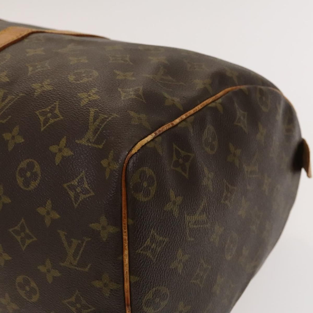 Louis Vuitton Keepall Bag Monogram Canvas Brown Canvas Travel Bag