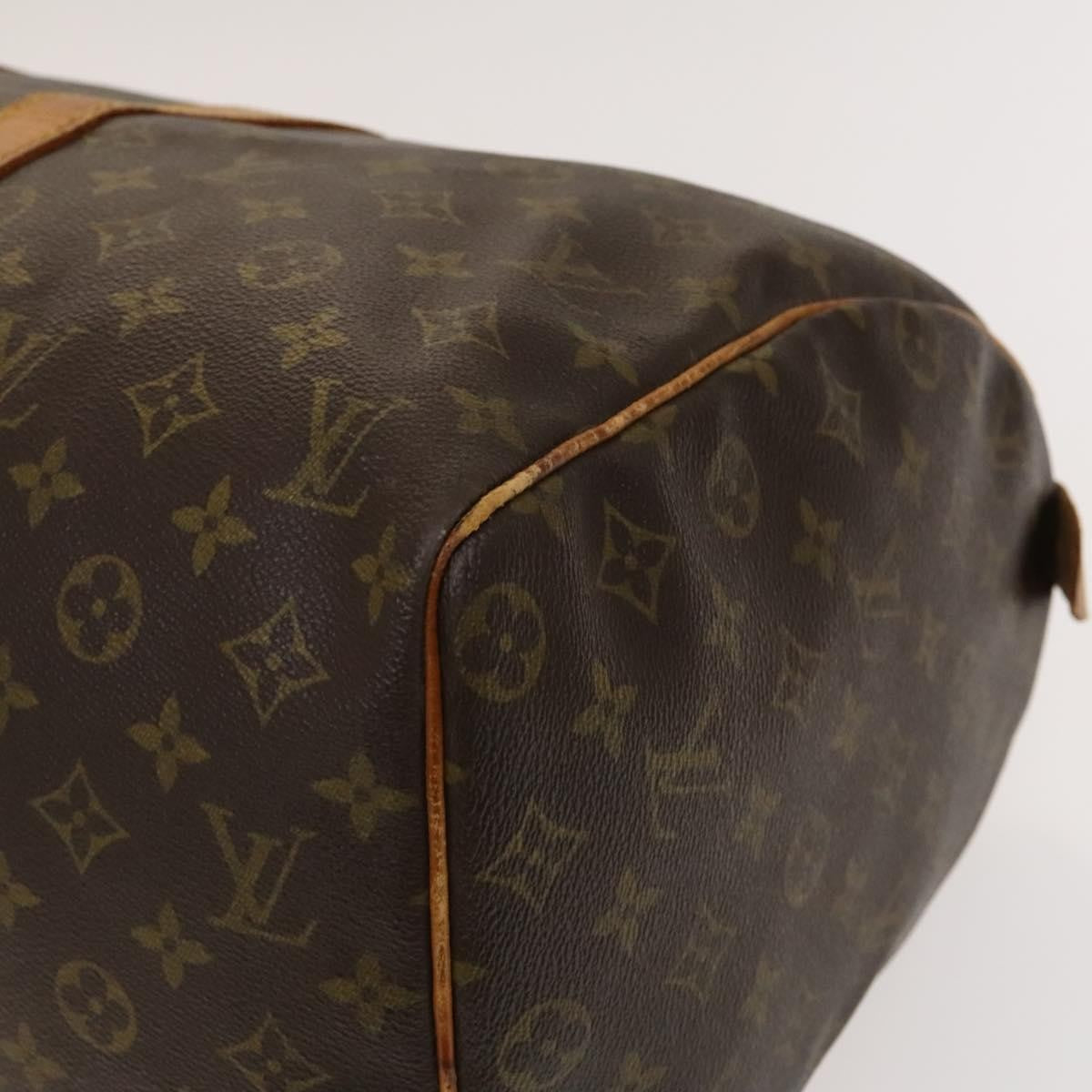 Louis Vuitton Keepall Bag Monogram Canvas Brown Canvas Travel Bag