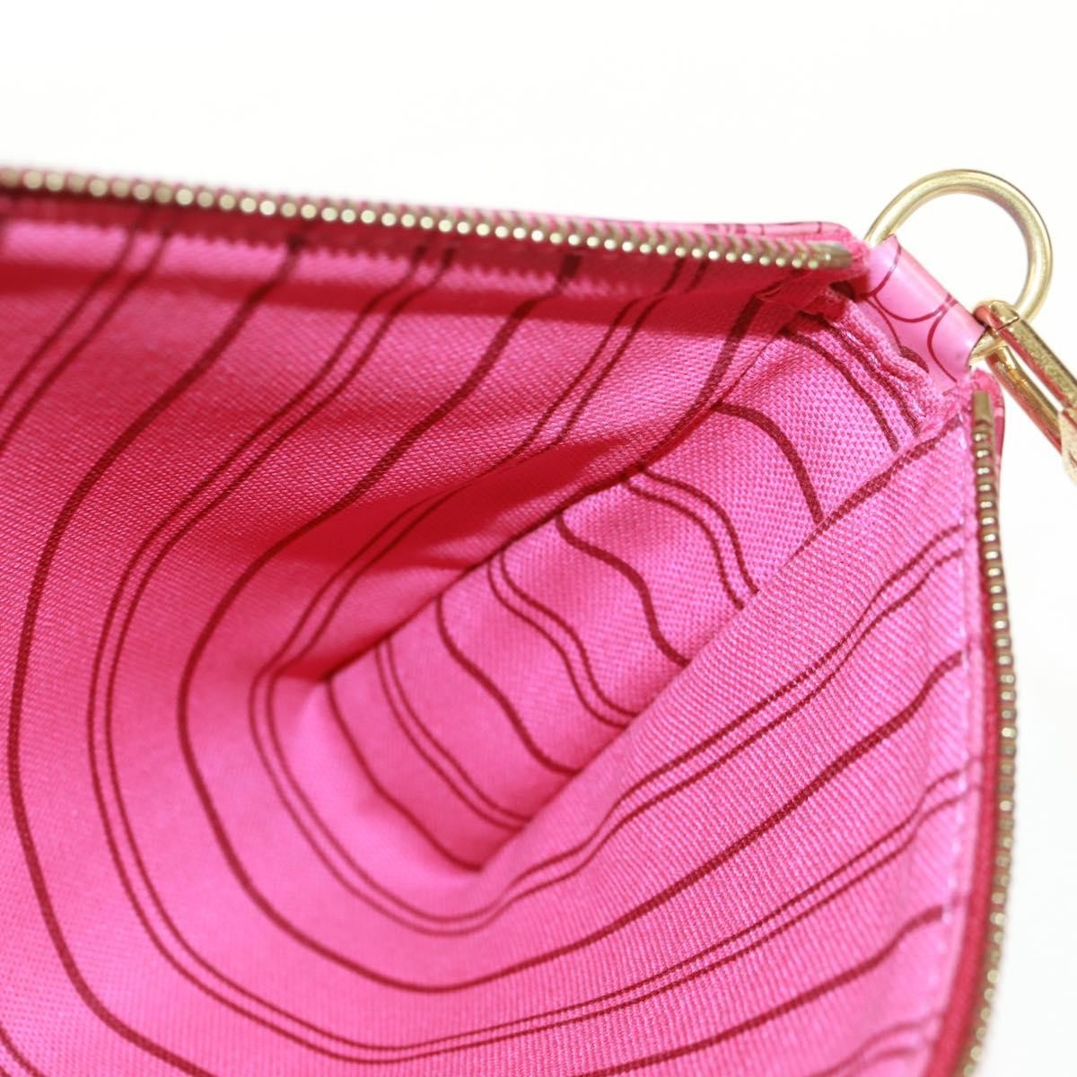 Louis Vuitton Pochette Accessoires Cosmic Blossom Pink Pvc Clutche & Pouche Bag