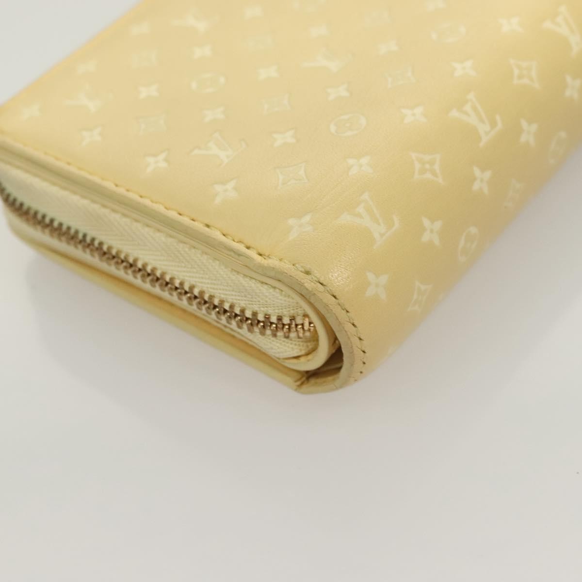 Louis Vuitton Lou Wallet Nanogram Leather Beige Leather Wallets Accessory